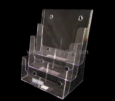 Acrylic plastic supplier customized acrylic wall mounted flyer brochure display holder BH-602