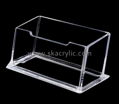 Acrylic plastic supplier customized desk business card holder BH-576