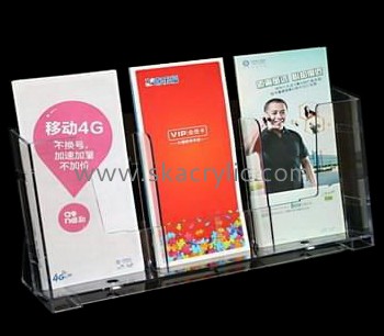 Acrylic products manufacturer customized plastic literature display holders for brochures BH-537