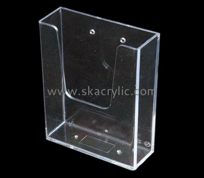 Plexiglass company customized horizontal wall mounted literature display brochure holder BH-532