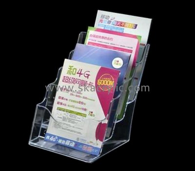 Acrylic manufacturers china customized brochure literature wall display rack BH-529