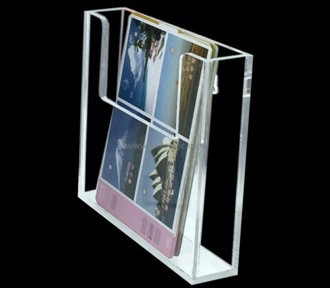 Lucite manufacturer customized wall brochure display stands BH-497