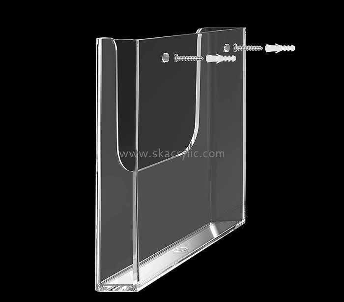 Perspex manufacturers customized acrylic leaflet dispensers holder wall mounted BH-487