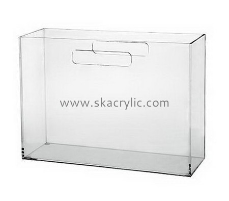 Perspex manufacturers custom acrylic magazine holder file holder BH-452