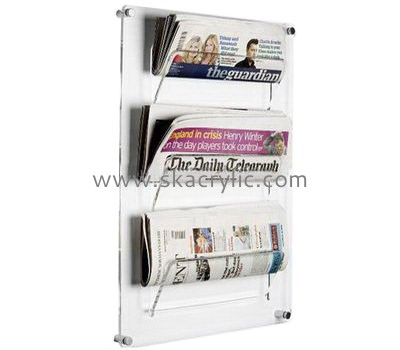 Hot selling acrylic wall mount document holder brochure holder magazine holder BH-147