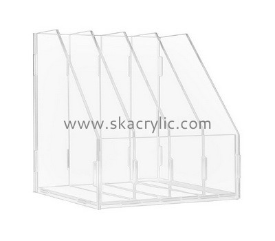 Customized acrylic a4 clear file folder document holder brochure holder book stand holder BH-145