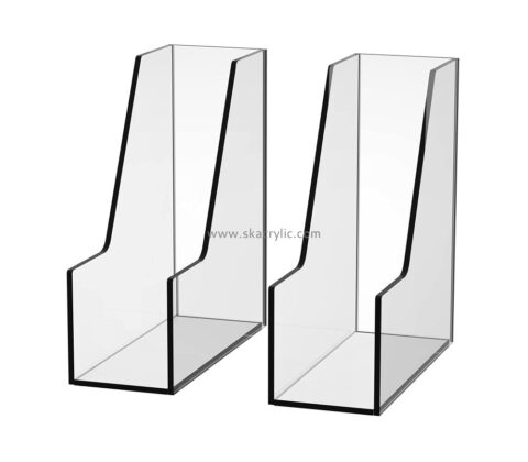 Hot selling acrylic brochure holder standee acrylic a4 paper holder a4 clear file folder document holder BH-128