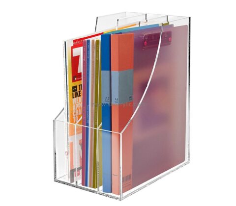 Hot selling acrylic magazine holder paper file holder brochure holder floor stand BH-119