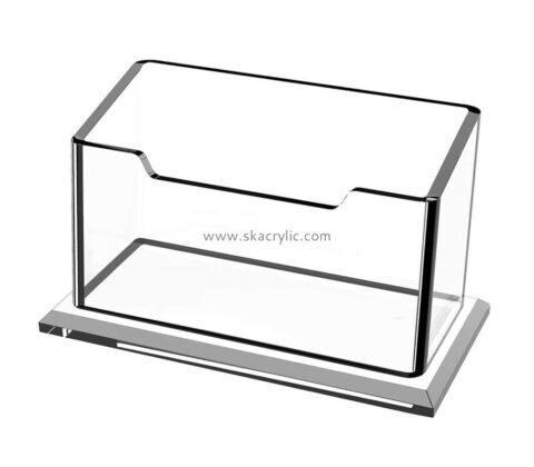 Customized acrylic plastic card holder acrylic brochure holder plastic business card holder BH-116