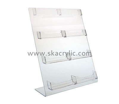 Wholesale acrylic 3m sticker credit card holder name card holder plastic id card holder BH-103