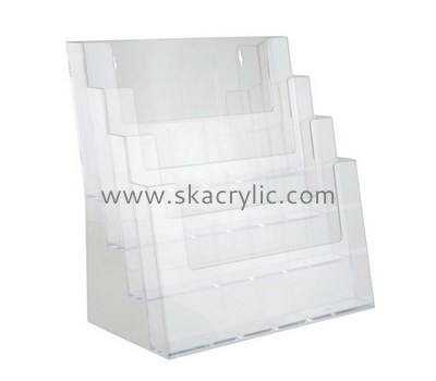 Factory hot sale wall mounted acrylic file holder acrylic brochure holder a4 plastic document holder BH-088