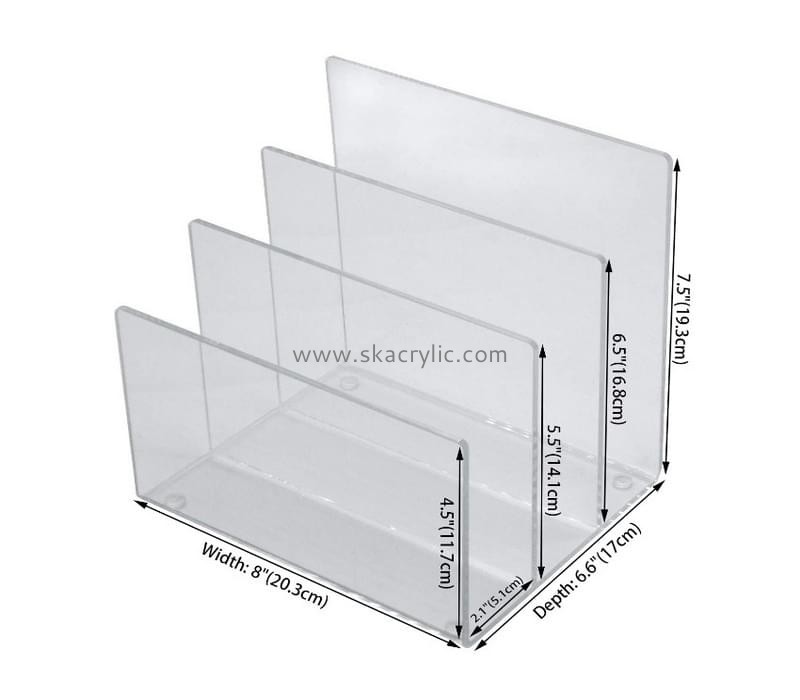 Hot selling acrylic a4 paper holder brochure holder acrylic magazine holder BH-068