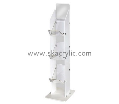 Hot sale acrylic paper holder brochure holder floor stand acrylic a4 paper holder BH-067