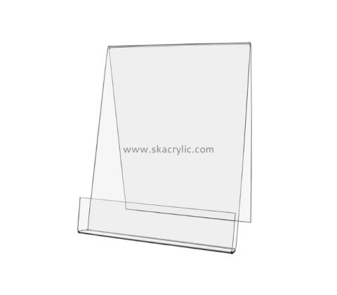 Customized acrylic a4 certificate holder brochure holder acrylic menu holder BH-065