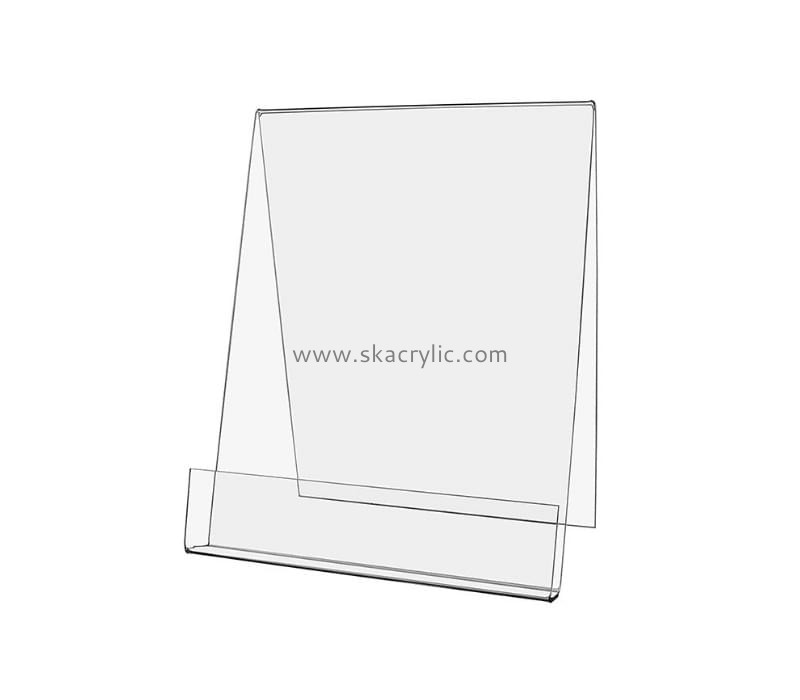 Customized acrylic a4 certificate holder brochure holder acrylic menu holder BH-065