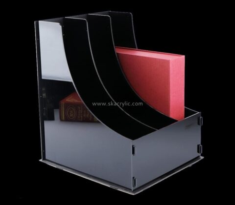 Custom design acrylic a4 plastic document holder acrylic brochure holder file holder BH-054