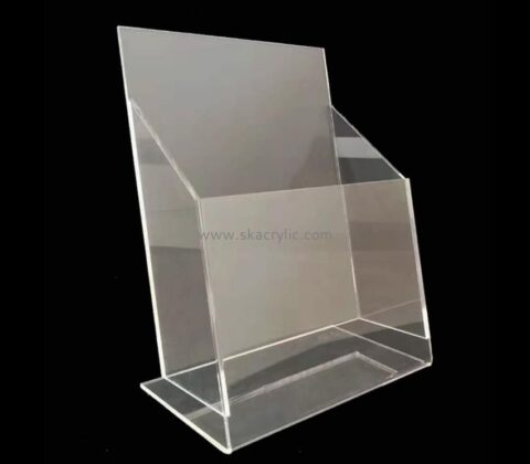 Custom design acrylic brochure holder plexiglass brochure holder BH-041