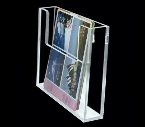 Wholesale acrylic brochure holder wall mounted acrylic clear holder file a4 BH-037