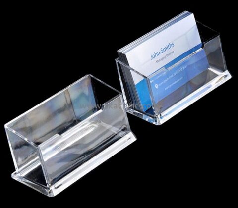 Custom design acrylic plastic business card holder name card holder BH-033