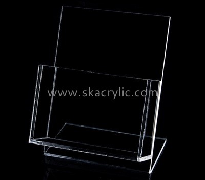 Custom table top clear acrylic brochure holder BH-2254