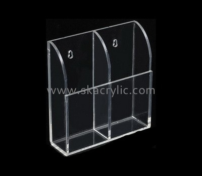 Custom wall 2 pockets acrylic brochure holders BH-2239