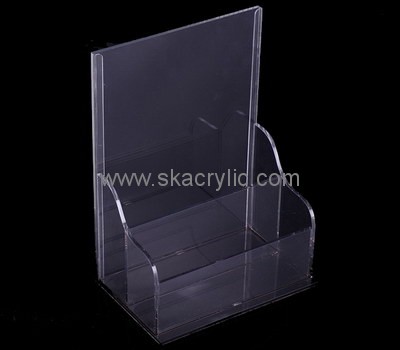 Custom 2 tiers vertical acrylic leaflet holders BH-2219