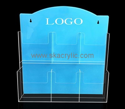 Custom wall 6 pockets acrylic pamphlet holders BH-2209