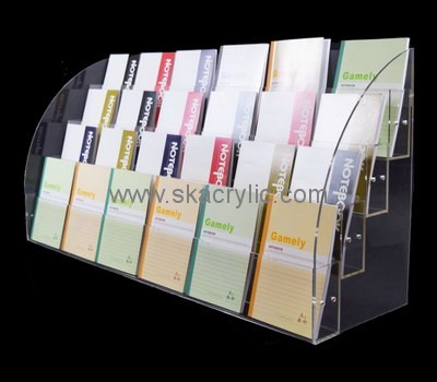 Custom 24 pockets clear acrylic notebook holders BH-2198