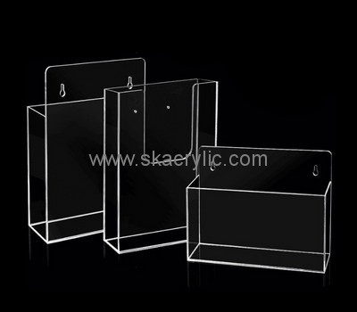 Custom wall clear acrylic literature holders BH-2178