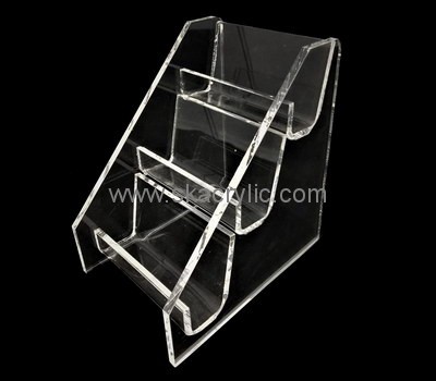 Custom 3 tiers acrylic business cards holders BH-2174