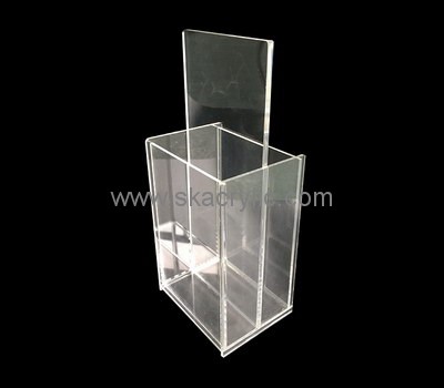 Custom table top vertical acrylic pamphlet holders BH-2171