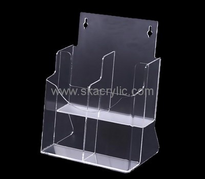 Custom wall clear acrylic pamphlet holder BH-2169