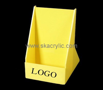 Custom yellow acrylic pamphlet holder BH-2168