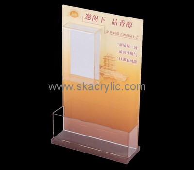 Custom table top acrylic pamphlet holder BH-2165