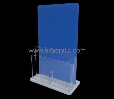 Custom table top vertical acrylic pamphlet holder BH-2157