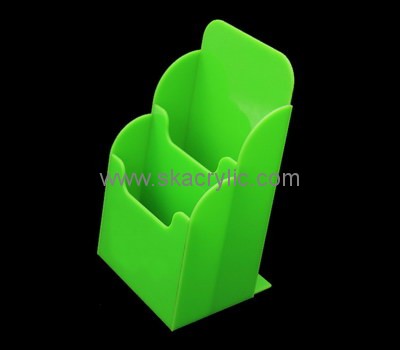 Custom green acrylic pamphlet holder BH-2136