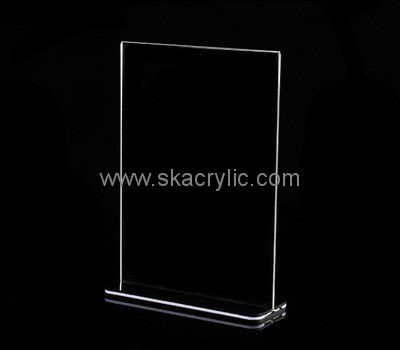 Custom clear acrylic menu holder SH-658