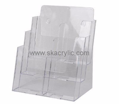 Customized acrylic pamphlet rack literature holder stand acrylic flyer holder BH-271