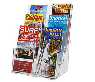 Custom acrylic plexiglass brochure holders literature racks and displays display holders for brochures BH-209