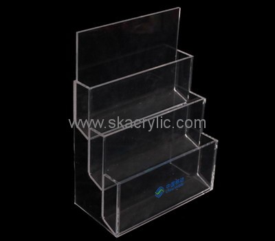 Customize clear 3 tier brochure holder BH-2058