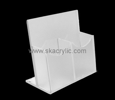 Customize plexiglass standing brochure holder BH-2057