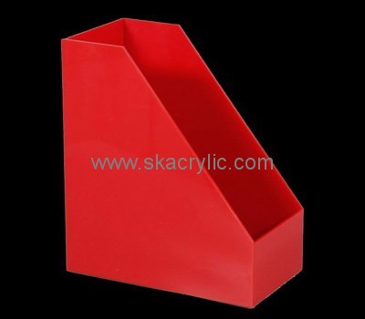 Customize acrylic magazine holder red BH-2024