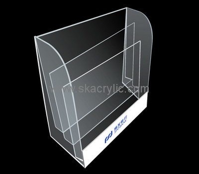 Customize lucite table top brochure rack BH-2015