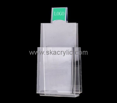 Customize plexiglass a4 free standing leaflet holder BH-2013