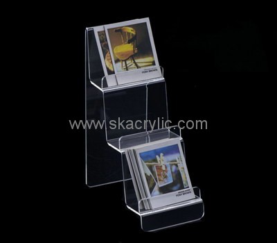 Customize plexiglass literature rack holder BH-1982