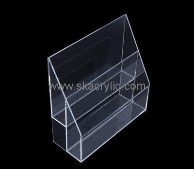 Customize lucite 2 pocket brochure holder BH-1915