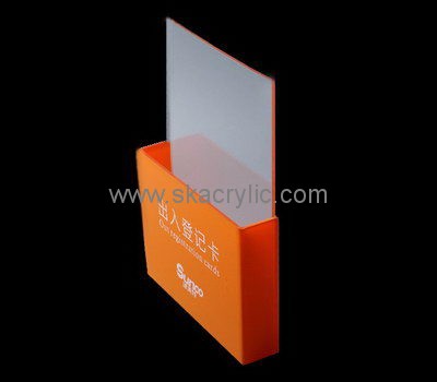 Customize lucite pocket brochure holder BH-1914