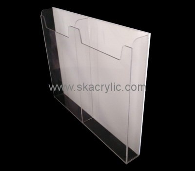 Customize acrylic 2 pocket brochure holder BH-1469