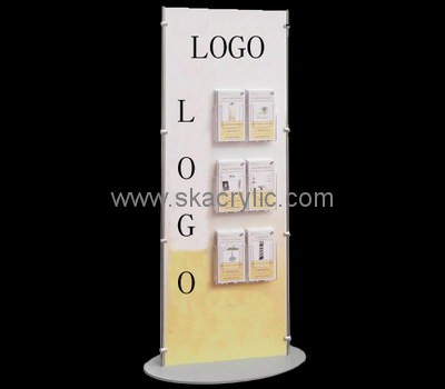 Customize lucite floor stand brochure holder BH-1261