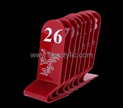 Bespoke acrylic unique wedding table numbers SH-543